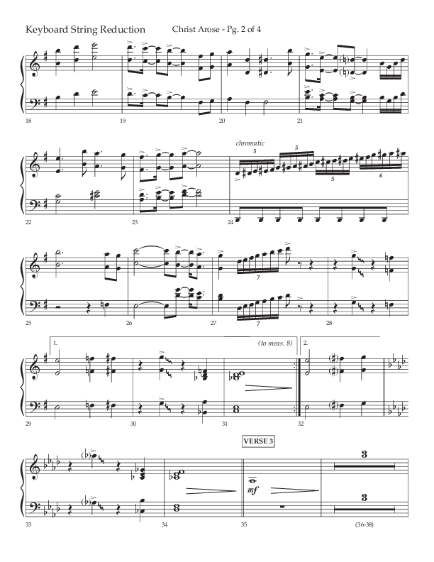 Christ Arose (Choral Anthem SATB) String Reduction (Lifeway Choral / Arr. Trey Ivey)