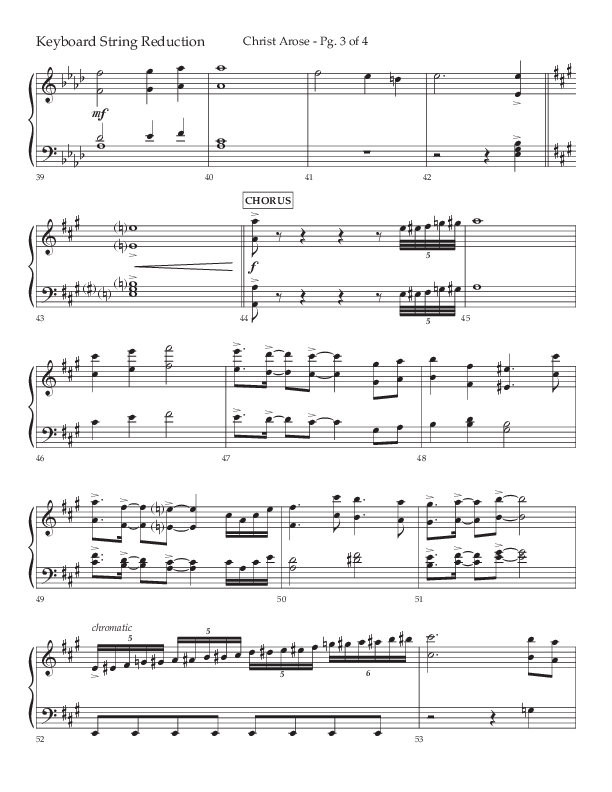 Christ Arose (Choral Anthem SATB) String Reduction (Lifeway Choral / Arr. Trey Ivey)