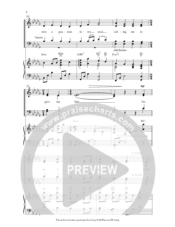 Calvary Is The Sea (Choral Anthem SATB) Anthem (SATB/Piano) (Lifeway Choral / Arr. David Hamilton)