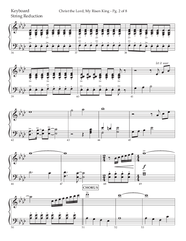 Christ The Lord My Risen King (Choral Anthem SATB) String Reduction (Lifeway Choral / Arr. David Wise / Orch. David Shipps)