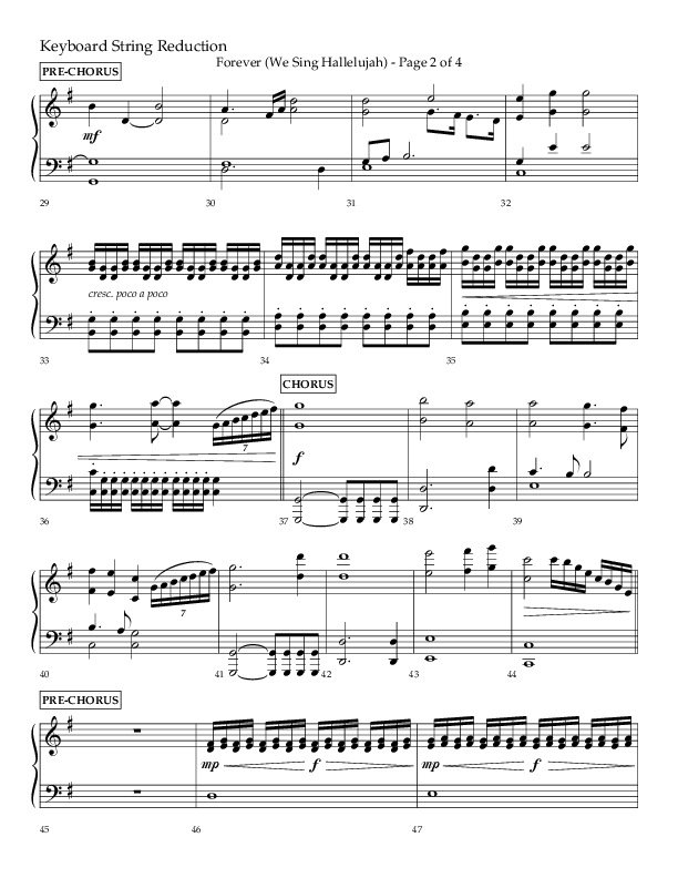 Forever (We Sing Hallelujah) (Choral Anthem SATB) String Reduction (Lifeway Choral / Arr. Daniel Semsen)