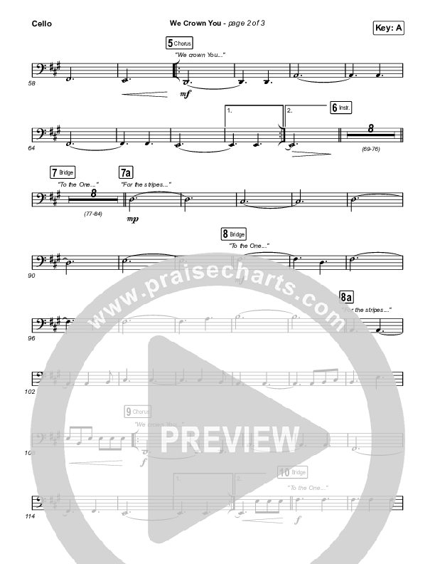 We Crown You Cello (Jeremy Riddle)