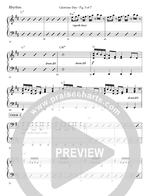 Glorious Day (Choral Anthem SATB) Lead Melody & Rhythm (Lifeway Choral / Arr. Joshua Spacht)