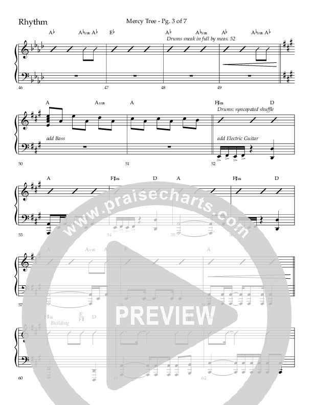 Mercy Tree (Choral Anthem SATB) Lead Melody & Rhythm (Lifeway Choral / Arr. Gary Rhodes / Orch. Bruce Greer)