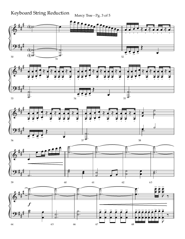 Mercy Tree (Choral Anthem SATB) String Reduction (Lifeway Choral / Arr. Gary Rhodes / Orch. Bruce Greer)