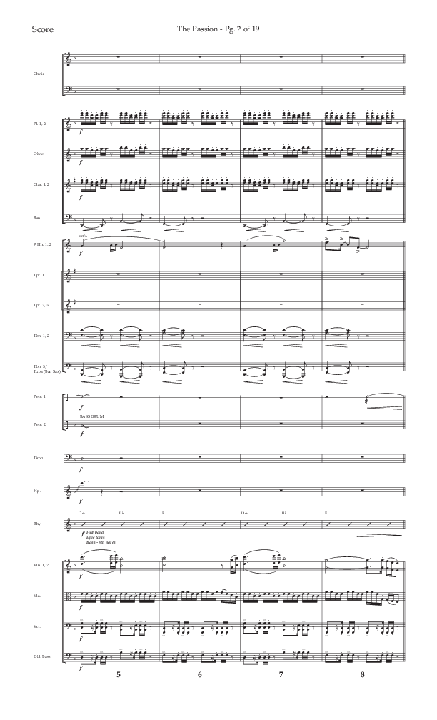 The Passion (Choral Anthem SATB) Conductor's Score (Lifeway Choral / Arr. Daniel Bondaczuk)