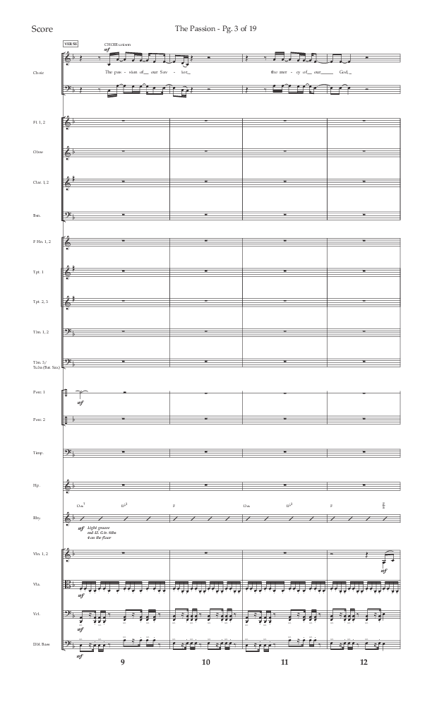 The Passion (Choral Anthem SATB) Orchestration (Lifeway Choral / Arr. Daniel Bondaczuk)
