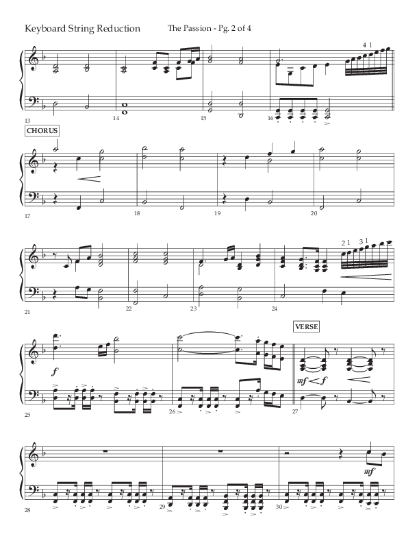 The Passion (Choral Anthem SATB) String Reduction (Lifeway Choral / Arr. Daniel Bondaczuk)