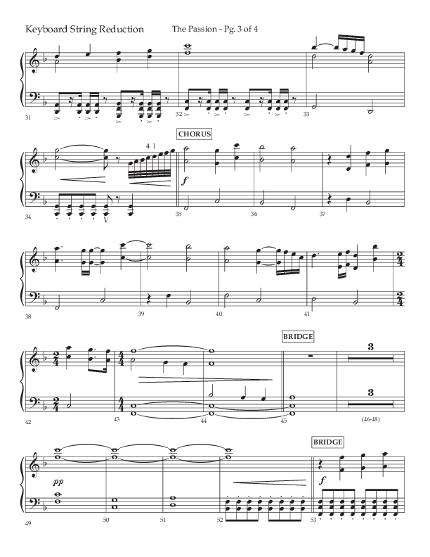 The Passion (Choral Anthem SATB) String Reduction (Lifeway Choral / Arr. Daniel Bondaczuk)