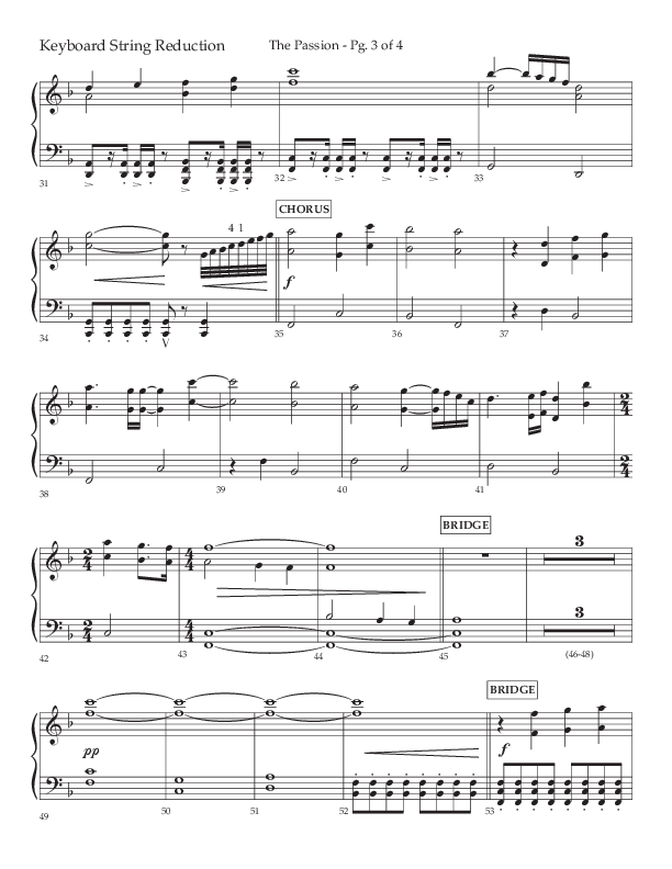 The Passion (Choral Anthem SATB) String Reduction (Lifeway Choral / Arr. Daniel Bondaczuk)