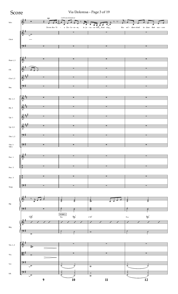 Via Dolorosa (Choral Anthem SATB) Orchestration (Lifeway Choral / Arr. David Clydesdale)