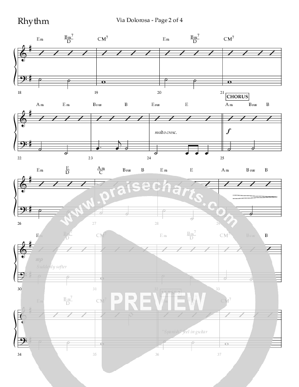 Via Dolorosa (Choral Anthem SATB) Lead Melody & Rhythm (Lifeway Choral / Arr. David Clydesdale)