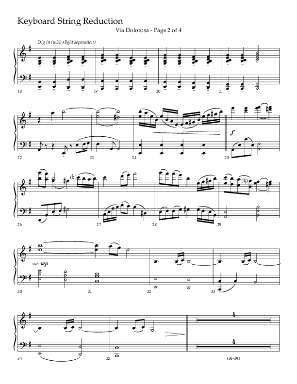 Via Dolorosa (Choral Anthem SATB) String Reduction (Lifeway Choral / Arr. David Clydesdale)