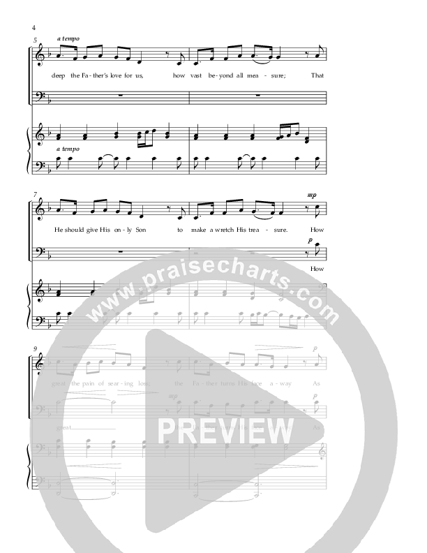 How Deep The Father's Love For Us (Choral Anthem SATB) Anthem (SATB/Piano) (Lifeway Choral / Arr. Phillip Keveren)