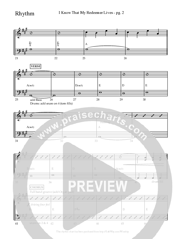 I Know That My Redeemer Lives (Choral Anthem SATB) Lead Melody & Rhythm (Lifeway Choral / Arr. Travis Cottrell)