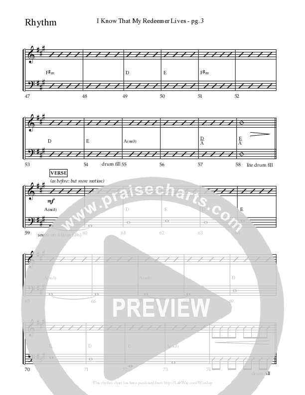 I Know That My Redeemer Lives (Choral Anthem SATB) Lead Melody & Rhythm (Lifeway Choral / Arr. Travis Cottrell)