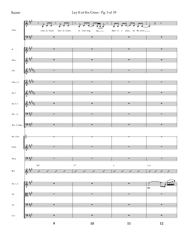Lay It At The Cross (Choral Anthem SATB) Conductor's Score (Lifeway Choral / Arr. Craig Adams)