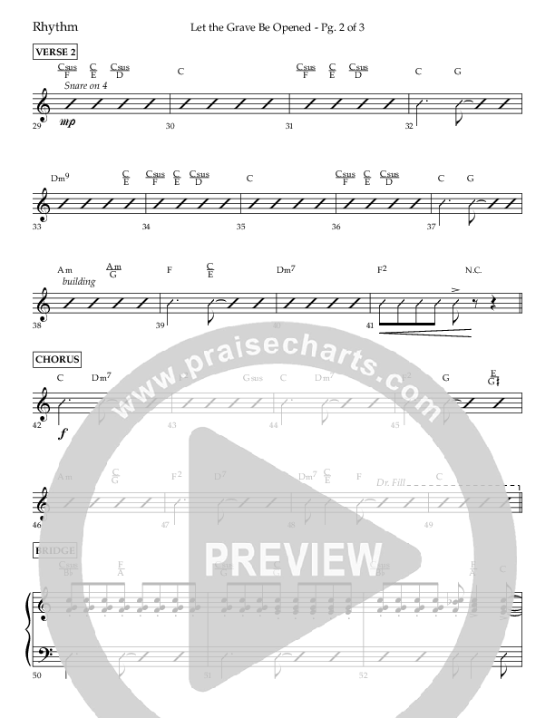 Let The Grave Be Opened (Choral Anthem SATB) Lead Melody & Rhythm (Lifeway Choral / Arr. Bradley Knight)