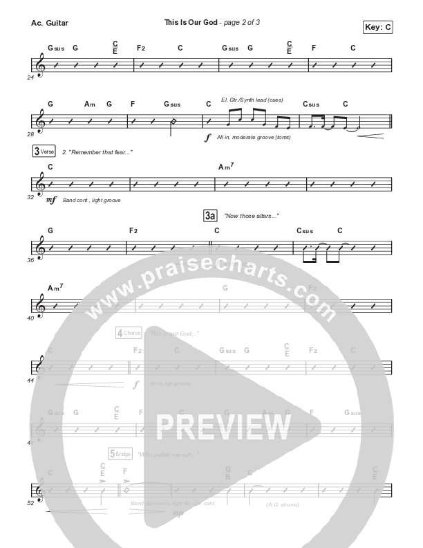 This Is Our God (Choral Anthem SATB) Acoustic Guitar (Phil Wickham / Arr. Mason Brown)