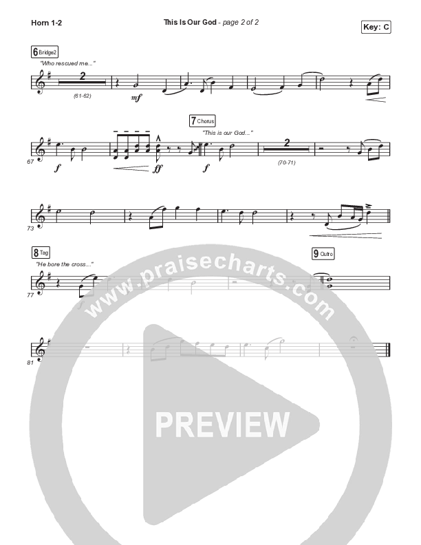 This Is Our God (Choral Anthem SATB) Brass Pack (Phil Wickham / Arr. Mason Brown)