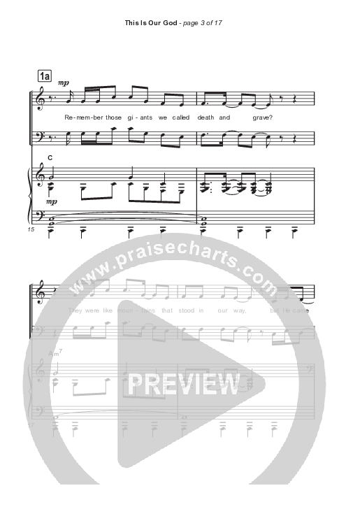 This Is Our God (Choral Anthem SATB) Octavo (SATB & Pno) (Phil Wickham / Arr. Mason Brown)