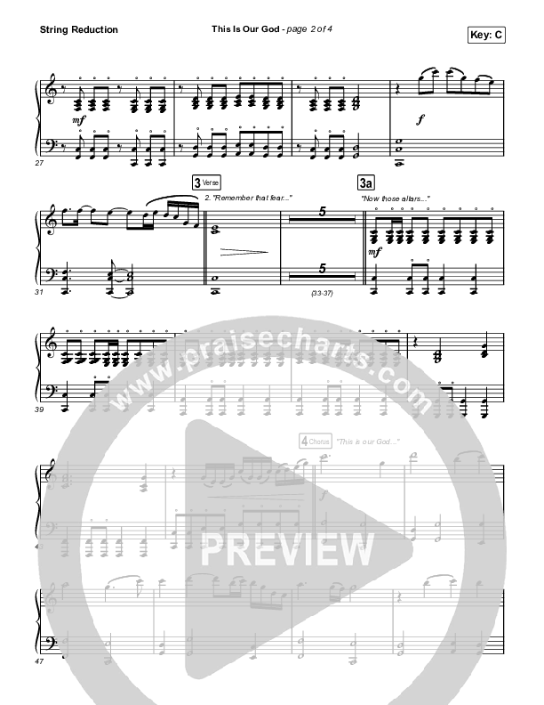 This Is Our God (Choral Anthem SATB) String Reduction (Phil Wickham / Arr. Mason Brown)