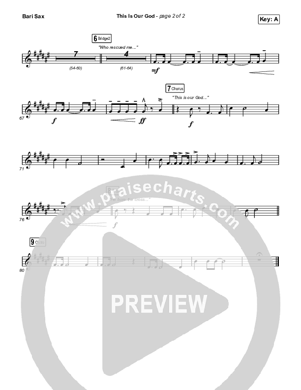 This Is Our God (Worship Choir/SAB) Bari Sax (Phil Wickham / Arr. Mason Brown)