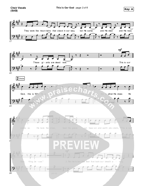 This Is Our God (Worship Choir/SAB) Choir Sheet (SAB) (Phil Wickham / Arr. Mason Brown)
