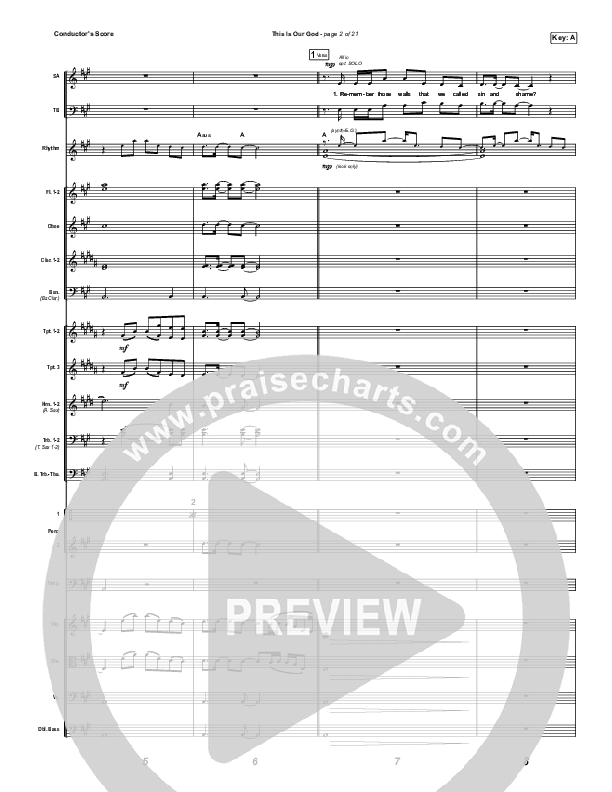 This Is Our God (Worship Choir/SAB) Conductor's Score (Phil Wickham / Arr. Mason Brown)