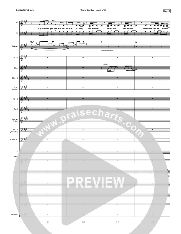 This Is Our God (Worship Choir/SAB) Conductor's Score (Phil Wickham / Arr. Mason Brown)