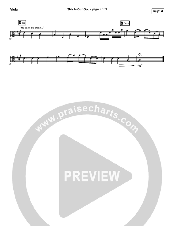 This Is Our God (Worship Choir/SAB) Viola (Phil Wickham / Arr. Mason Brown)
