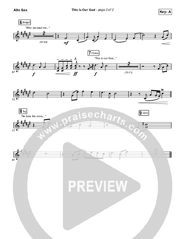 This Is Our God (Sing It Now) Sax Pack (Phil Wickham / Arr. Mason Brown)