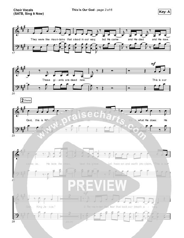 This Is Our God (Sing It Now) Choir Sheet (SATB) (Phil Wickham / Arr. Mason Brown)