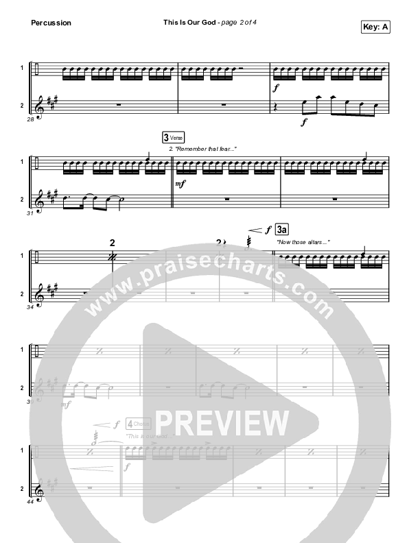 This Is Our God (Sing It Now) Percussion (Phil Wickham / Arr. Mason Brown)