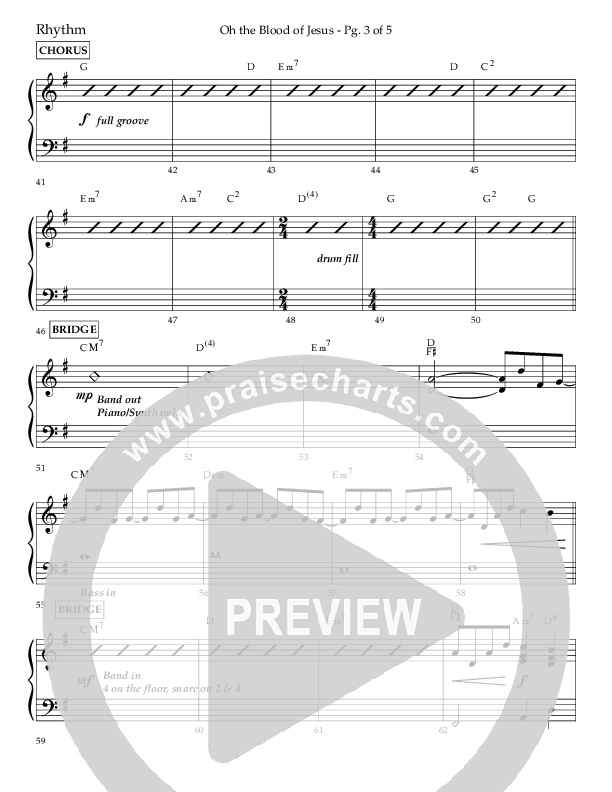 Oh The Blood Of Jesus (Choral Anthem SATB) Lead Melody & Rhythm (Lifeway Choral / Arr. Kent Hooper / Arr. Phillip Keveren)