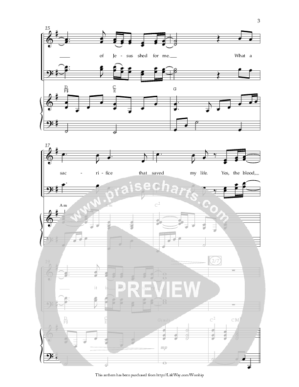 O The Blood (Choral Anthem SATB) Anthem (SATB/Piano) (Lifeway Choral / Arr. Russell Mauldin)