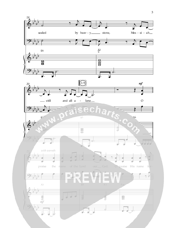 O Praise The Name (Anastasis) (Choral Anthem SATB) Anthem (SATB/Piano) (Lifeway Choral / Arr. Dave Williamson)