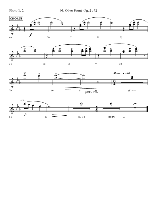 No Other Fount (Choral Anthem SATB) Flute 1/2 (Lifeway Choral / Arr. Jay Rouse)