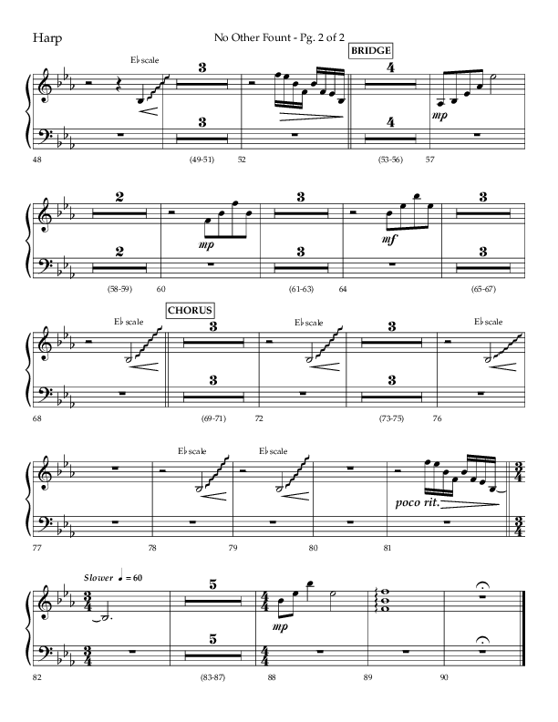 No Other Fount (Choral Anthem SATB) Harp (Lifeway Choral / Arr. Jay Rouse)