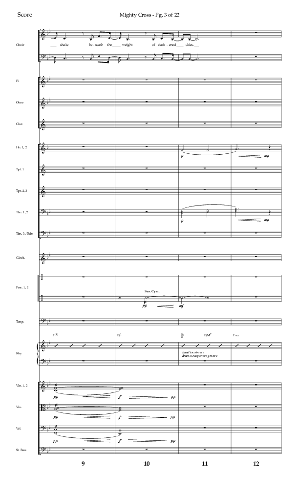 Mighty Cross (Choral Anthem SATB) Conductor's Score (Lifeway Choral / Arr. Craig Adams)