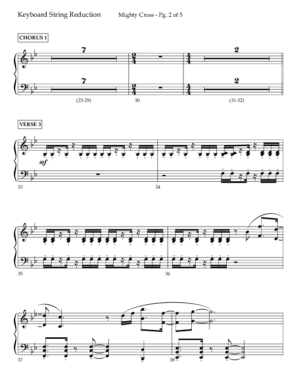 Mighty Cross (Choral Anthem SATB) String Reduction (Lifeway Choral / Arr. Craig Adams)