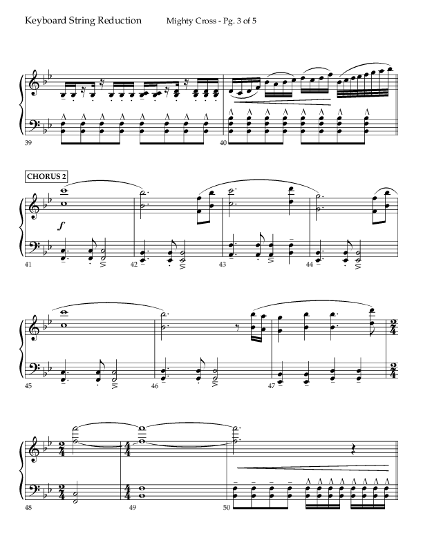 Mighty Cross (Choral Anthem SATB) String Reduction (Lifeway Choral / Arr. Craig Adams)