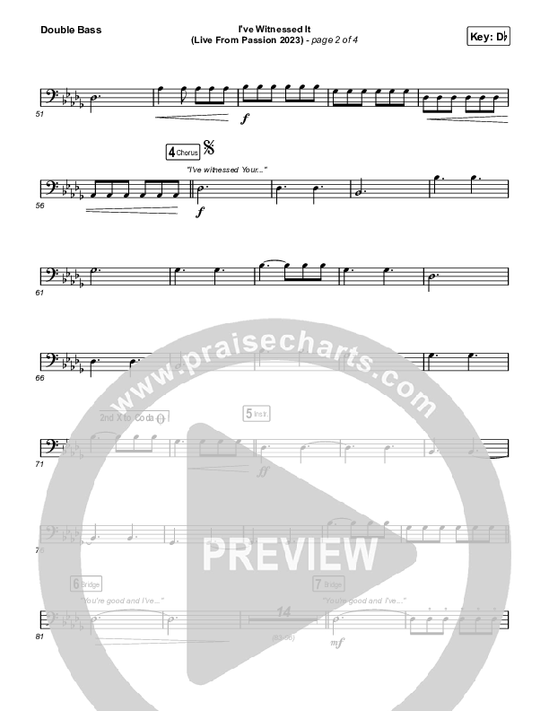 I've Witnessed It (Live From Passion 2023) String Bass (Passion / Melodie Malone)