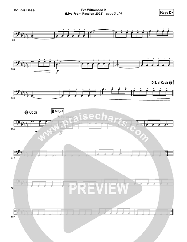 I've Witnessed It (Live From Passion 2023) String Bass (Passion / Melodie Malone)