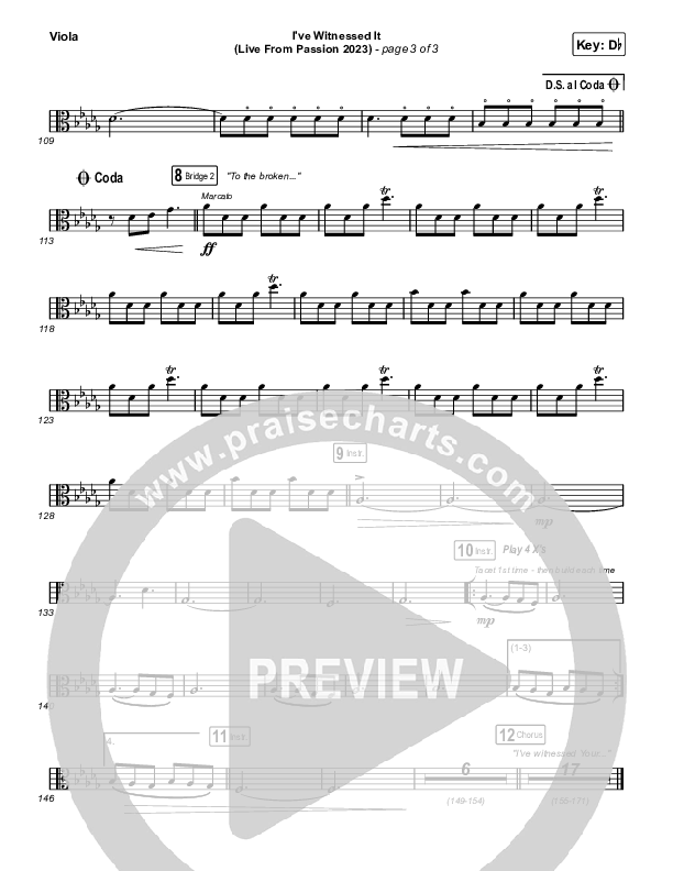 I've Witnessed It (Live From Passion 2023) Viola (Passion / Melodie Malone)