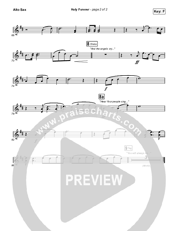 Holy Forever Sax Pack (Bethel Music)