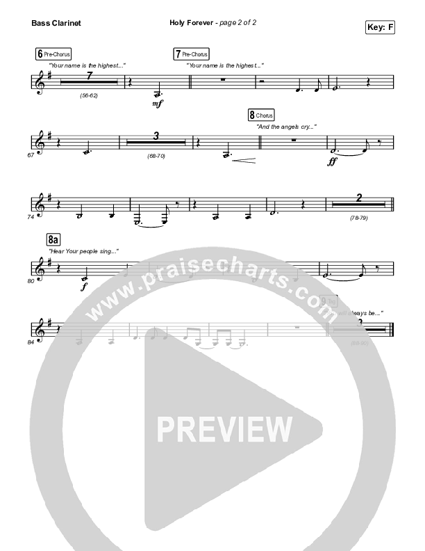 Holy Forever Bass Clarinet (Bethel Music)