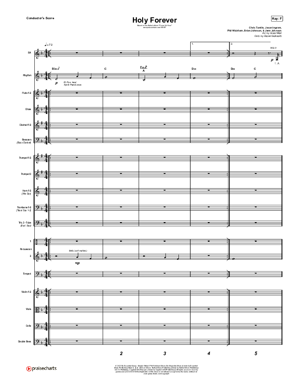 Holy Forever Conductor's Score (Bethel Music)