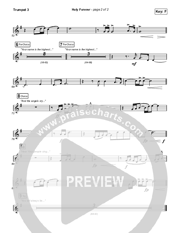 Holy Forever Trumpet 3 (Bethel Music)