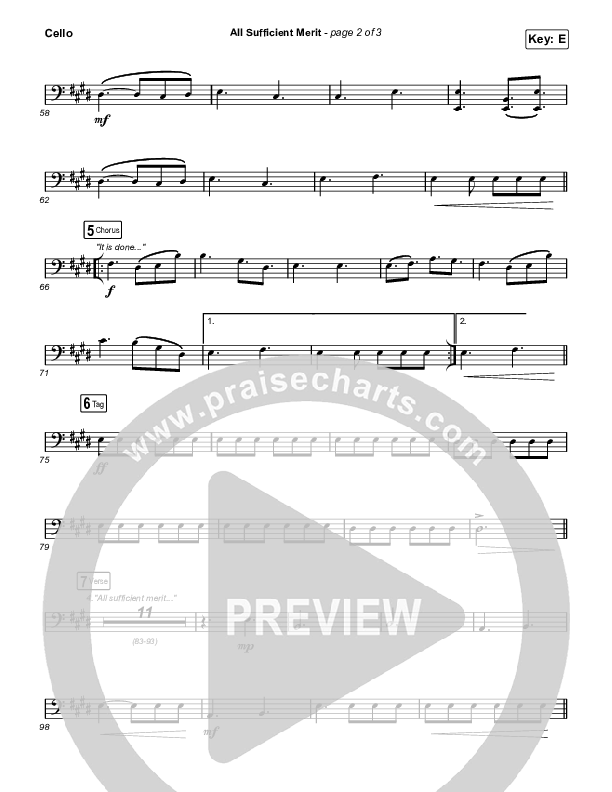 All Sufficient Merit Cello (The Worship Initiative / Bethany Barnard)